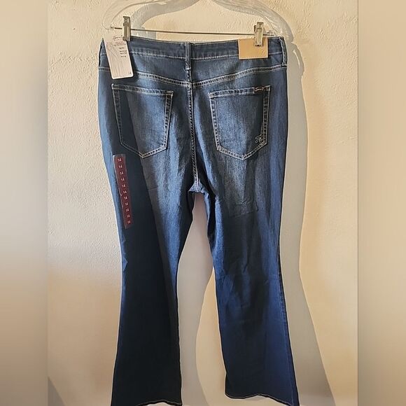 Women's Seven 7 Felicity High Rise Slim Flare Everest Jeans Sz 14 NEW - Picture 7 of 8